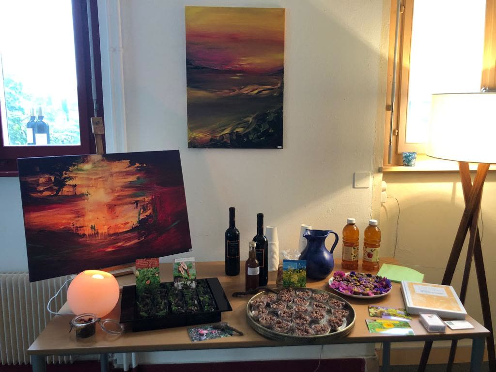 Œuvre abstraite exposée – Lonay 2023