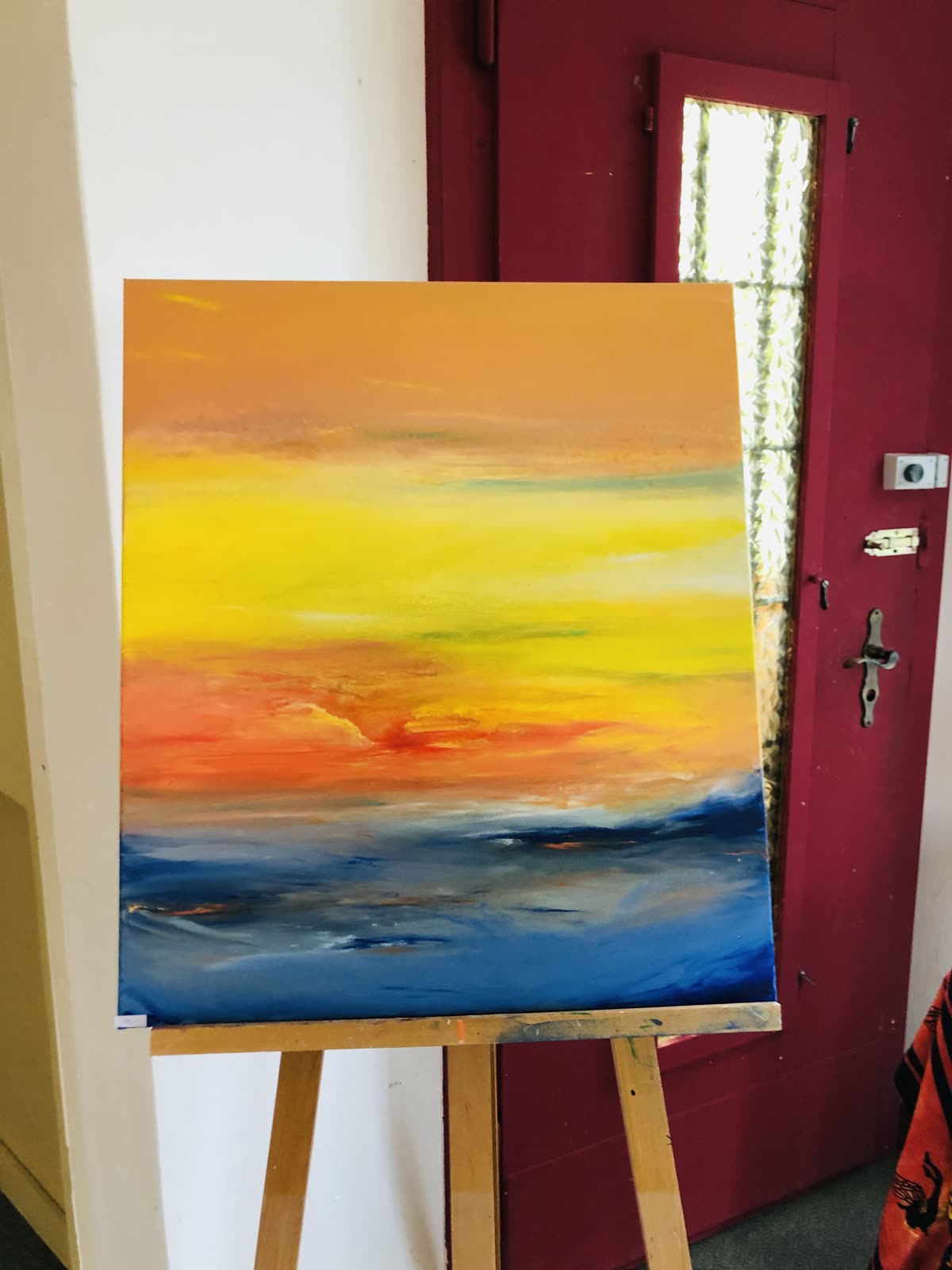 Œuvre abstraite exposée – Lonay 2023